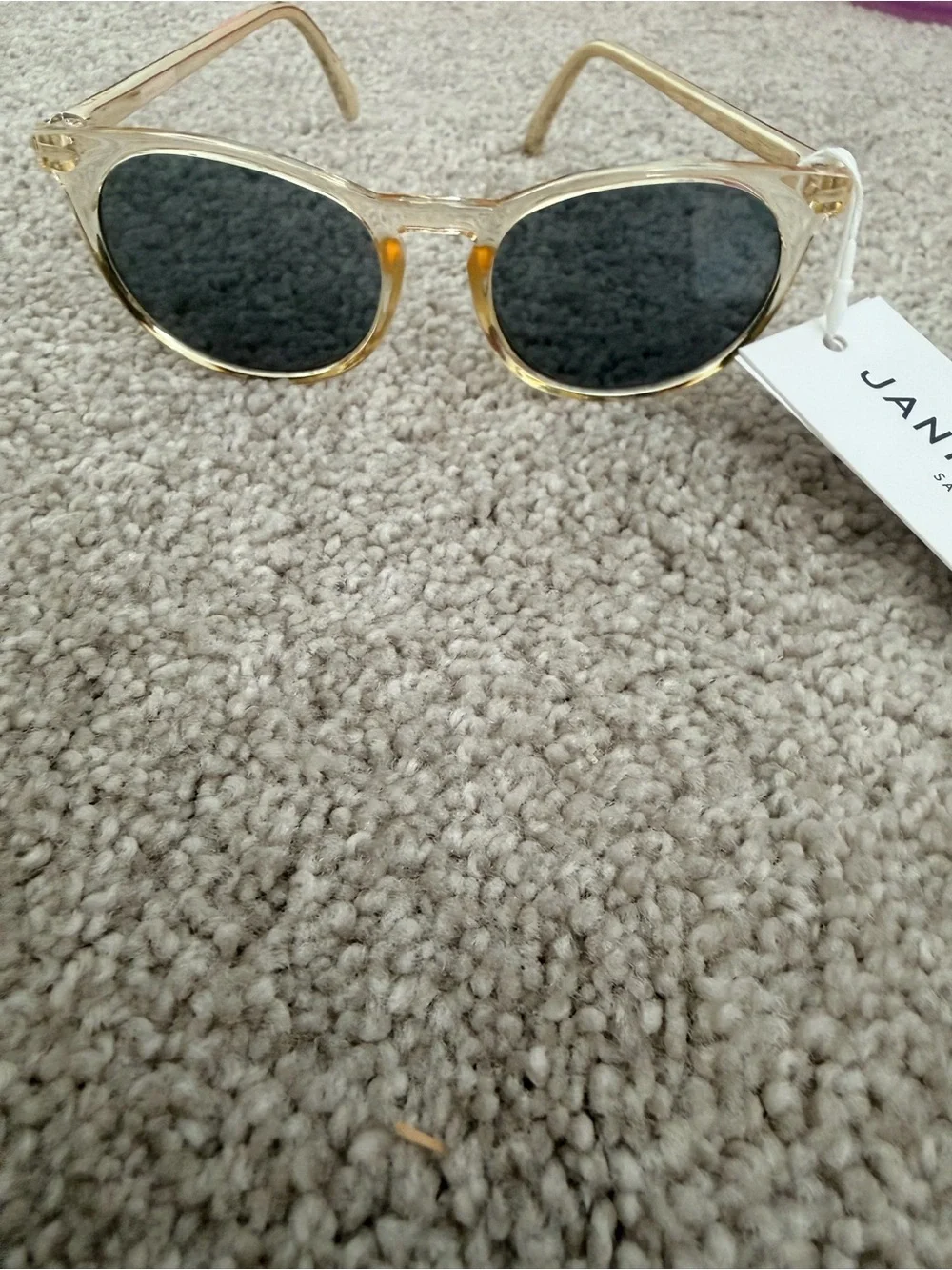 Janie and Jack Gold Frame Sunglasses with Dark Lenses 2-4 yrs